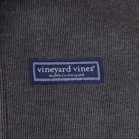 Vineyard Vines Mens Size XXL Mountain Sweater Fleece Vest Full Zip Gray 1K005096 - Picture 8 of 13